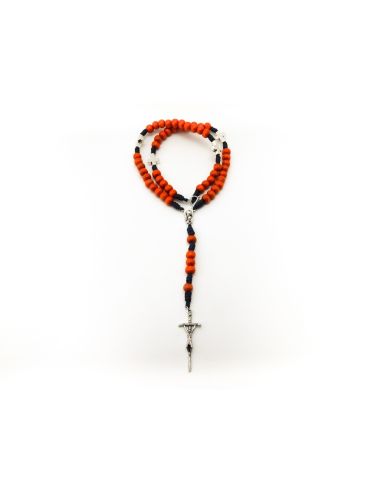Rosario Mad33 Naranja Con Broche