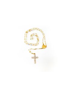Rosario Swarowski Transp.Dorado Milagrosa