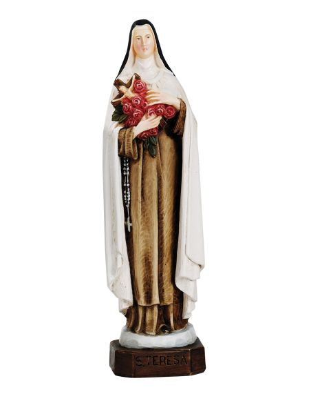 Santa Teresita 20cm resina marmol