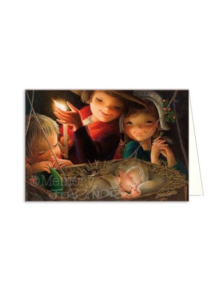 Christma Luz De Una Vela + Sobre (12X17) Ferrandiz