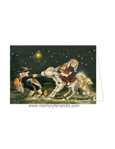 Christma Arre Borriquito + Sobre (12X17) Ferrándiz