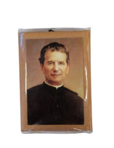 Cuadro madera Don Bosco13x18cm