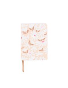 Libreta Draeger Cuaderno de Notas A5 Flores Taupe 180 Páginas 100 Gr.