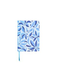 Libreta Draeger Cuaderno de Notas A5 Flores Azules 180 Páginas 100 Gr.