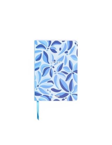 Libreta Draeger Cuaderno de Notas A5 Flores Azules 180 Páginas 100 Gr.