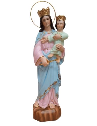 María Auxiliadora 33cm escayola Olot pintada a mano (outlet tara)