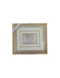 Cuadro plata cristal  madera decor oro Anunciación 43,5x38,5