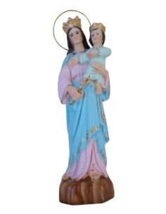 María Auxiliadora 33cm escayola Olot pintada a mano