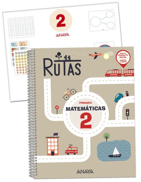 Matemáticas 2. Rutas. (Incluye Material Manipulativo)