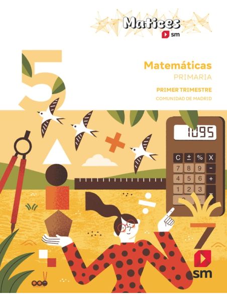 Matemáticas. 5 Primaria. Trimestres. Matices. Comunidad De Madrid