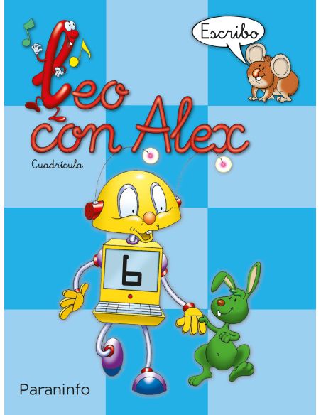Leo Con Alex. Escritura 6. Cuadrícula (Educación Infantil)