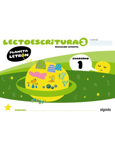 Planeta Letrón. Lectoescritura. Nivel 3. Cuaderno 1. Cuadrícula
