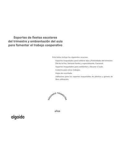 Proyecto Picapica Educación Infantil. 3 Años. 2º Trimestre