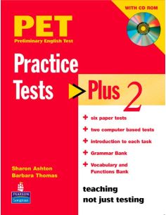 Pet Practice Tests Plus 2: Book With Cd-Rom