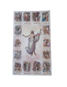 Estampa 311IG29 7X12CM VIA CRUCIS ORO (PRECIO X UDAD. PAQ 100 UDES)