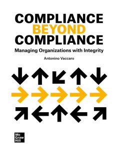 Compliance Beyond Compliance