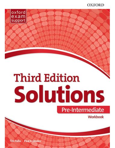 Solutions 3Rd Edition Pre-Intermediate. Workbook Pk