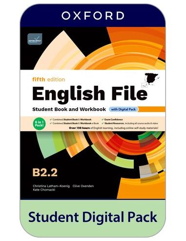 English File 5Th Edition B2.2. Student'S Book And Workbook And Digital Without Key Pack