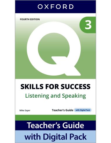 Q Skills For Success (4Th Edition) Listening & Speaking 3: Teacher'S Book Pack