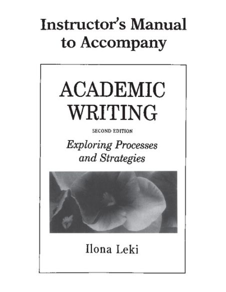 Academic Writing Instructor'S Manual