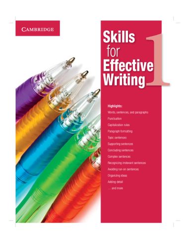Skills For Effective Writing Level 1 Student'S Book