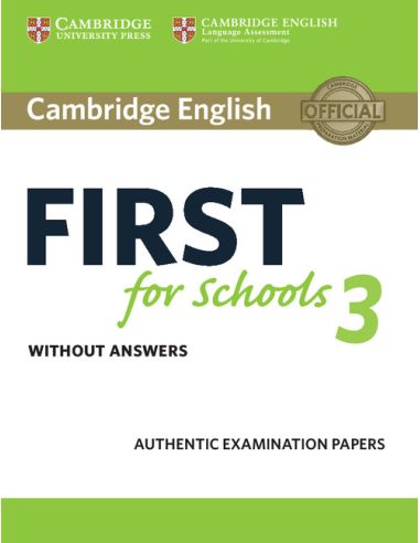 Cambridge English First For Schools 3 Student'S Book Without Answers