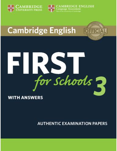 Cambridge English First For Schools 3 Student'S Book With Answers