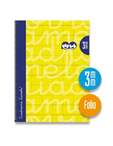 Bloc Espiral Lamela Folio Cuadrovia 3 Mm Tapa Basica 80 Hojas