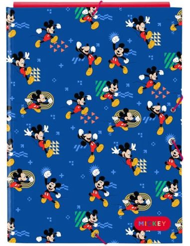 Carpeta Gomas Folio C/Solapas Mickey & Winnie