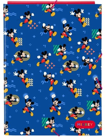 Carpeta Gomas Folio C/Solapas Mickey & Winnie