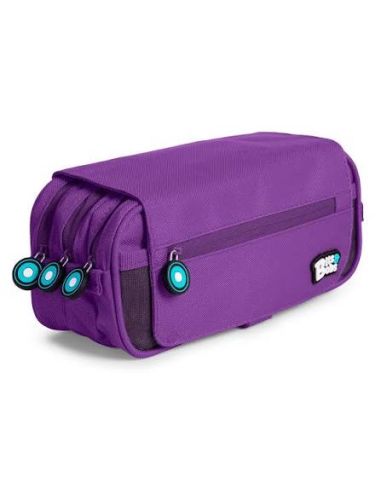 Portatodo Triple Cuadrado Morado