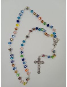 Rosario Cristal Pater multicolor color multic.
