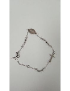 Pulsera rosario acero inox Milagrosa