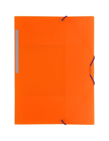 Carpeta gomas con 3 solapas PP translucido Folio colores surtidos