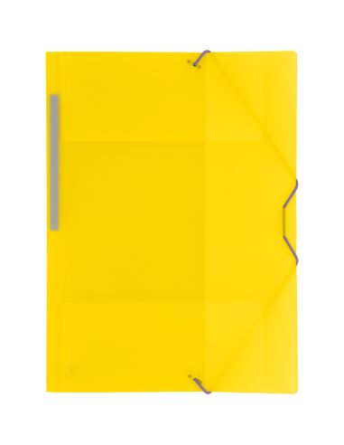 Carpeta gomas con 3 solapas PP translucido Folio colores surtidos