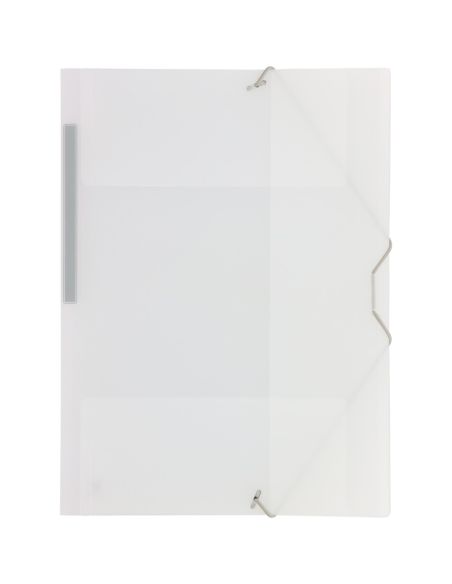 Carpeta gomas con 3 solapas PP translucido Folio colores surtidos