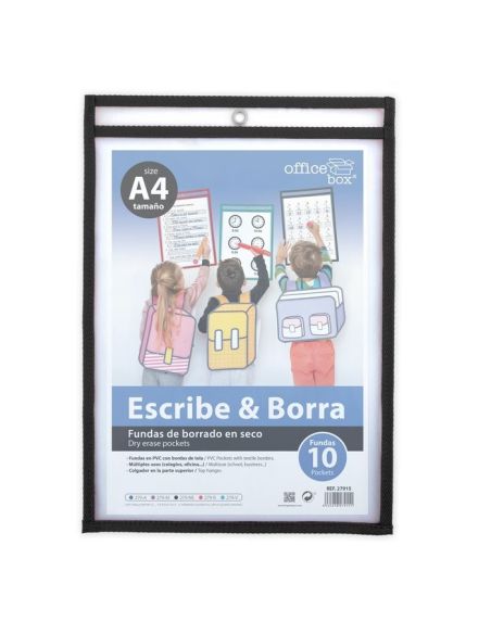 Fundas de Borrado en Seco A4 (Escribe & Borra)