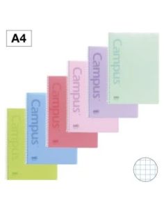 Bloc Espiral Campus A4 80 Hojas Rayado 4 Mm Pastel Tapa Polipropileno