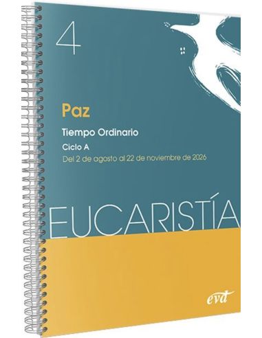 Paz - Tiempo Ordinario. Ciclo A - 2 De Agosto Al 22 De Noviembre 2026