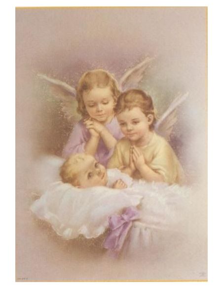Cartel 49X68  614-Cr. Nº 17 Dos Angeles Con Niño