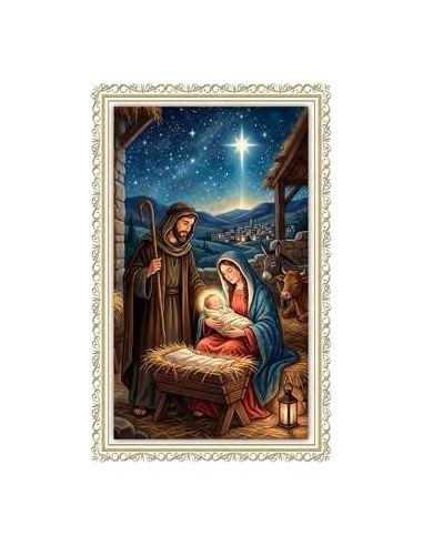 Christmas calidad estampado oro caliente nº44 10x15cm con sobre