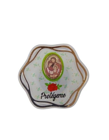 Iman metacrilato exagonal 6x6cm Sagrda Familia