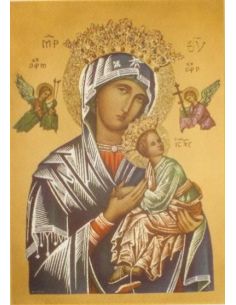 Cartel 49X68  614-Cr. Nº 18 Perpetuo Socorro Azul