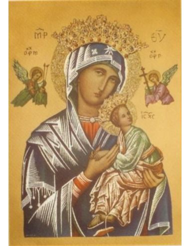 Cartel 49X68  614-Cr. Nº 18 Perpetuo Socorro Azul