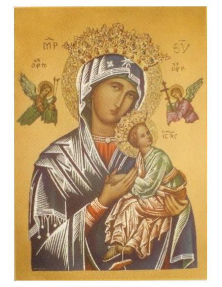 Cartel 49X68  614-Cr. Nº 18 Perpetuo Socorro Azul