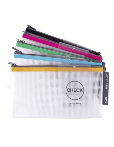 Bolsa Apli Zipper Bag Check Colores Surtidos