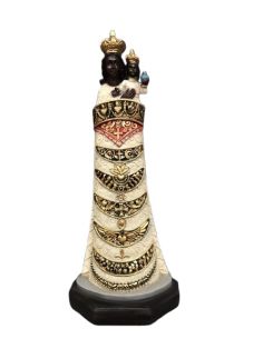 Virgen de Loreto 30 cm resina marmol
