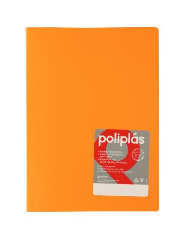 Carpeta 20 Fundas Poliplas Folio Opaco colores Surtidos