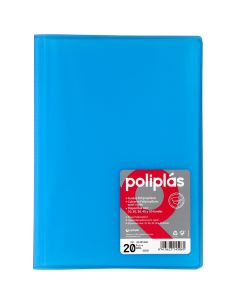 Carpeta 20 Fundas Poliplas Folio Translucido colores Surtidos 2