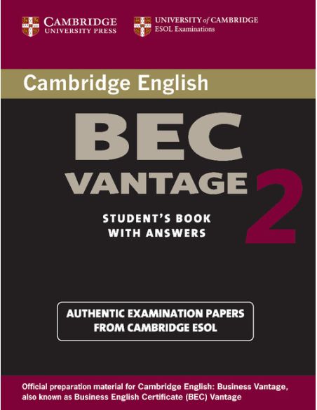 Cambridge BEC Vantage 2 Student's Book with Answers